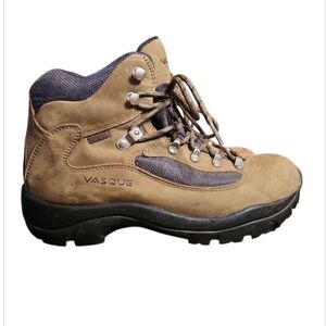 Vasque Gore-Tex Vibram Hiking Boots Women 7167 Brown Leather Waterproof Size 8.5